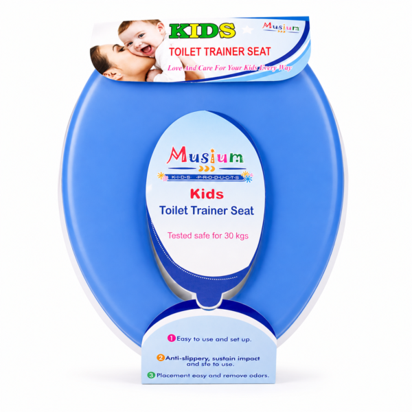 Kids Toilet Trainer Plastic Commode Seat - Blue