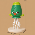 Rechargeable Dancing Octopus Toy With Music & LED Lights - Green - Image 5