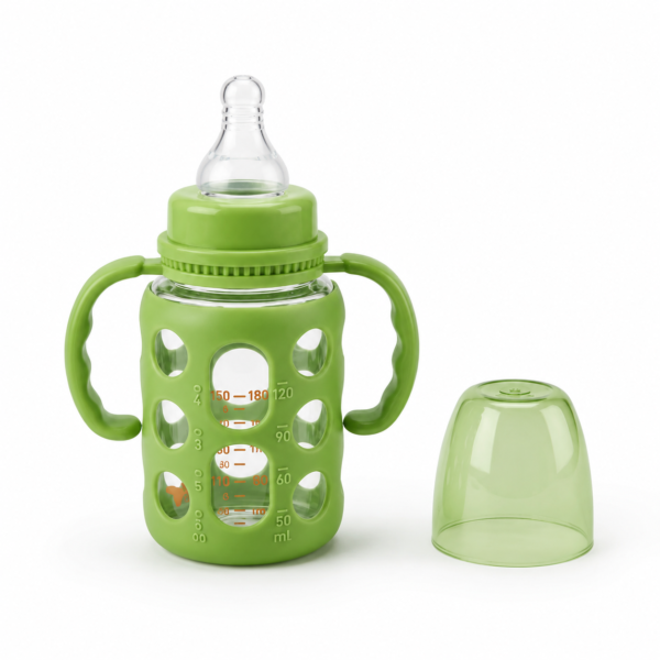 Minitree Glass Feeding Bottle 120ml – Green