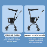Multi-Function Lightweight Magic Stroller with Hood - Easy Foldable Travel-Friendly (China) - Black - Image 6