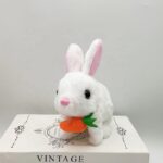 Cute Interactive Walking Rabbit Toy - White - Image 4