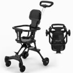 Multi-Function Lightweight Magic Stroller with Hood - Easy Foldable Travel-Friendly (China) - Black - Image 3