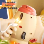 Rechargeable Dancing Octopus Toy With Music & LED Lights - Yellow - Image 10