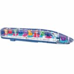 Transparent Gear Train Toy with Rotating Gears, Music & LED Lights - Image 3