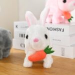 Cute Interactive Walking Rabbit Toy - White - Image 3