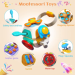 Polyhedron Montessori Sensory Toys Baby Busy Cube - Image 4