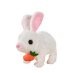 Cute Interactive Walking Rabbit Toy - White - Image 5