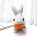 Cute Interactive Walking Rabbit Toy - White - Image 2