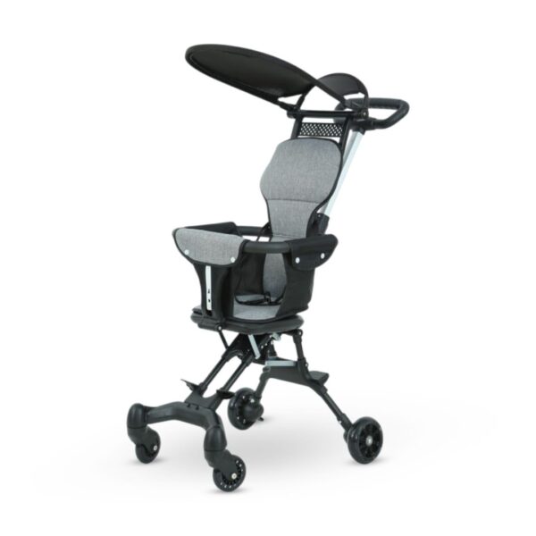Multi-Function Lightweight Magic Stroller with Hood - Easy Foldable Travel-Friendly (China) - Black