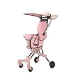 Multi-Function Lightweight Magic Stroller with Hood - Easy Foldable Travel-Friendly (China) - Pink