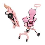 Multi-Function Lightweight Magic Stroller with Hood - Easy Foldable Travel-Friendly (China) - Pink - Image 4