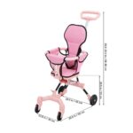 Multi-Function Lightweight Magic Stroller with Hood - Easy Foldable Travel-Friendly (China) - Pink - Image 6