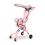 Multi-Function Lightweight Magic Stroller with Hood - Easy Foldable Travel-Friendly (China) - Pink - Image 5