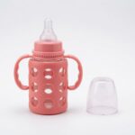 Minitree Glass Feeding Bottle 120ml – Red
