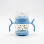 Baby Fedder & Mum Pot With Handle 180ml – Blue