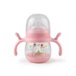 Baby Fedder & Mum Pot With Handle 180ml – Pink