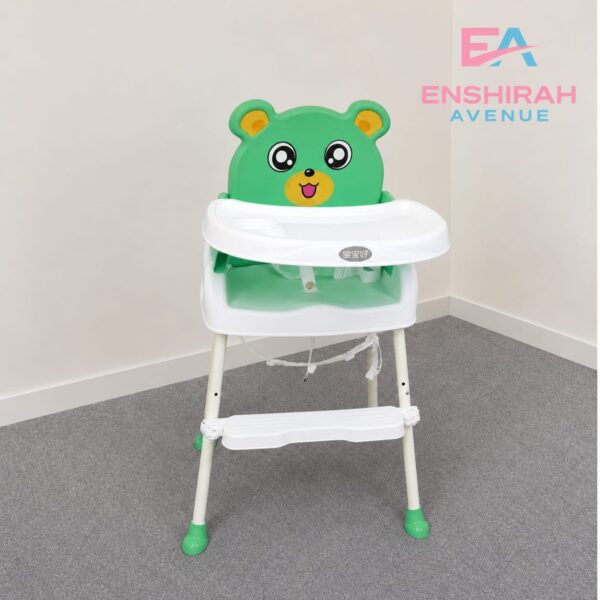 Baobaohao Foldable Adjustable Height Baby Dining Chair - Green