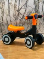 Kids 4 Wheel Balance Bike - Orange - Image 2