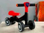 Kids 4 Wheel Balance Bike - Red - Image 2