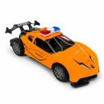 Remote Control Police Mist Spray Sports Car - Orange - Image 2