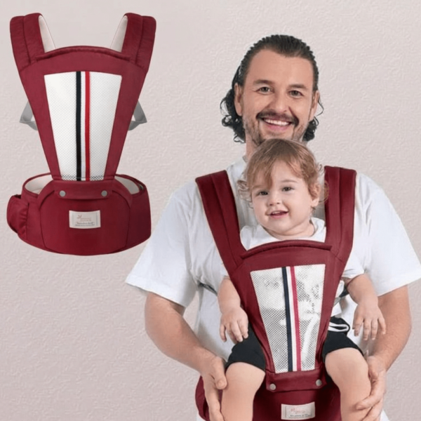 imama Premium Hip Seat Baby Carrier Bag – Maroon