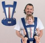 imama Premium Hip Seat Baby Carrier Bag – Navy Blue