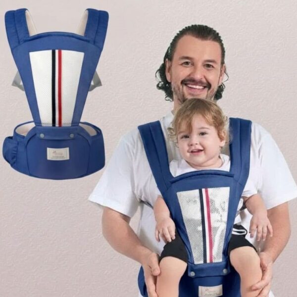 imama Premium Hip Seat Baby Carrier Bag – Navy Blue