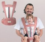 imama Premium Hip Seat Baby Carrier Bag – Pink