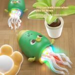 Rechargeable Dancing Octopus Toy With Music & LED Lights - Green - Image 3