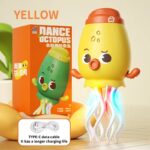 Rechargeable Dancing Octopus Toy With Music & LED Lights - Yellow - Image 2