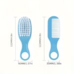 Baby Hair Comb and Brush Set - Blue - Image 5