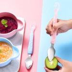 2 in 1 Double Head Fruit Spoon - Blue - Image 4