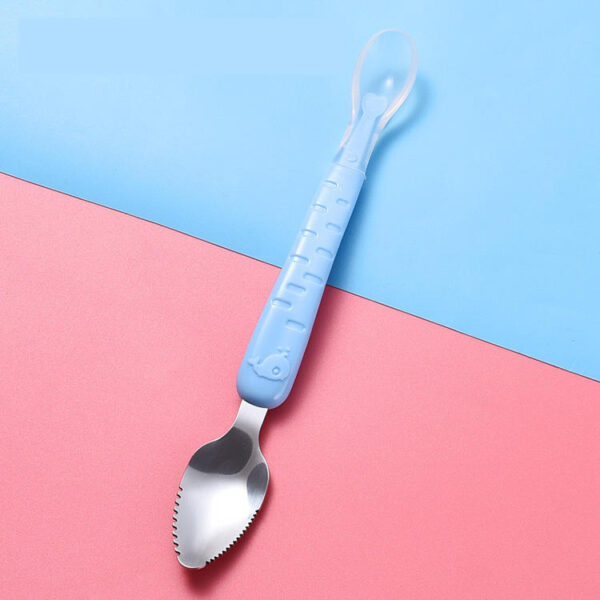 2 in 1 Double Head Fruit Spoon - Blue