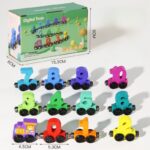 Wooden Magnetic Number Digital Train - Image 3