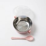 Stainless Steel Heat Insulation Bowl 300ml - Pink - Image 2
