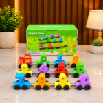 Wooden Magnetic Number Digital Train