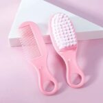 Baby Hair Comb and Brush Set - Pink