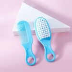 Baby Hair Comb and Brush Set - Blue