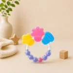 Silicone Baby Hand Teether With Jhunjhuni - Image 2